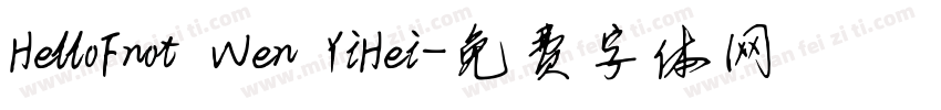 HelloFnot Wen YiHei字体转换